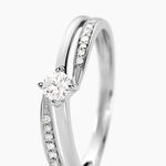 Bague Selene Or Blanc Diamant - Solitaires Femme | Marc Orian