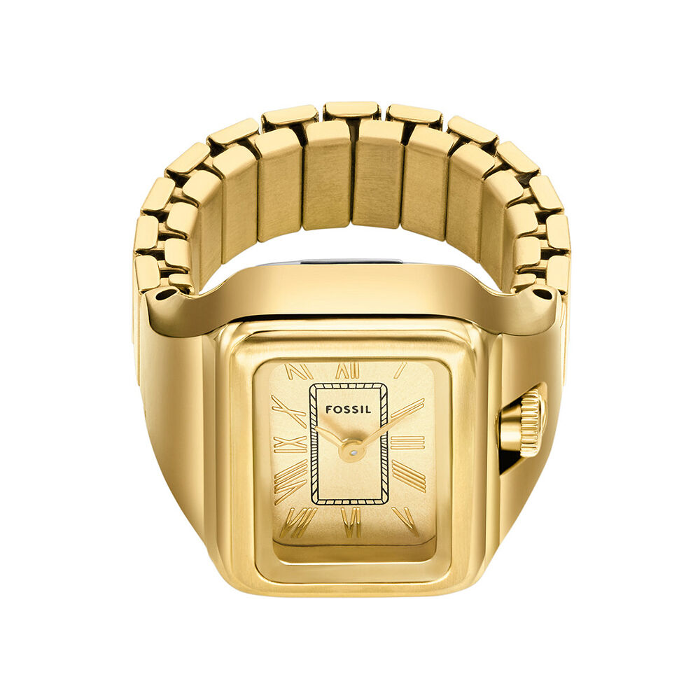 Montre Bague Fossil Raquel Watch Ring Dor&eacute; - Montres &eacute;tanches Femme | Marc Orian