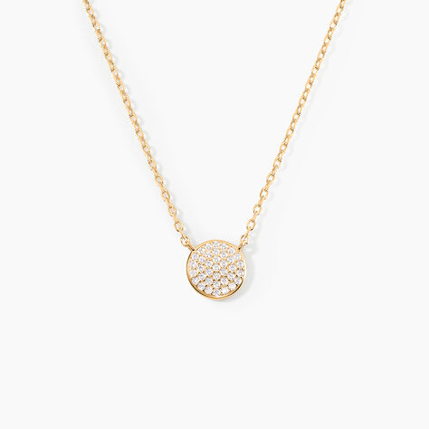 Collier Plaqu&eacute; Or Larraso Oxydes De Zirconium - Colliers avec pierres Femme | Marc Orian