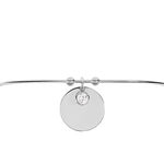 Bracelet Jonc Paula Argent Blanc Oxyde De Zirconium - Bracelets joncs Femme | Marc Orian
