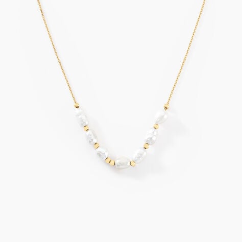 Collier Bron Or Jaune Perle De Culture - Colliers avec pierres Femme | Marc Orian