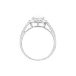 Bague Arjun Or Blanc Oxyde De Zirconium - Solitaires Femme | Marc Orian