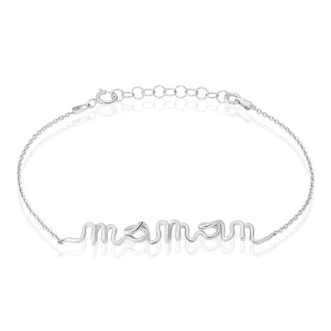 Bracelet Maman Argent Blanc - Bracelets fantaisie Femme | Marc Orian