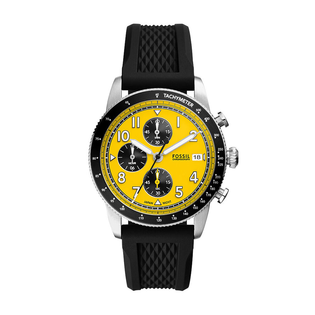 Montre Fossil Sport Tourer Jaune - Montres étanches Homme | Marc Orian
