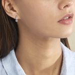 Cr&eacute;oles Otho Rondes Argent Blanc Oxyde De Zirconium - Cr&eacute;oles Femme | Marc Orian