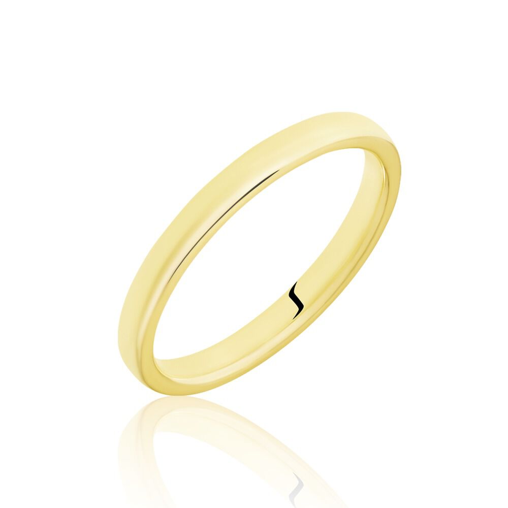 Alliance Sirona Demi Jonc Confort Or Blanc - Alliances personnalisées Femme | Marc Orian