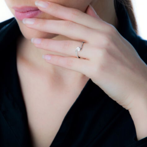 Bague Solitaire Vrille Or Blanc Diamant - Bagues Solitaire Femme | Marc Orian