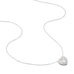 Collier Lumineuse Argent Blanc Oxyde De Zirconium - Colliers avec pierres Femme | Marc Orian
