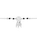 Bracelet Dream Catcher Argent Blanc Pierre De Synthese - Bracelets chaînes Femme | Marc Orian