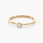 Bague Solitaire Athena Or Jaune Diamant - Parures de mariage Femme | Marc Orian