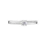 Bague Solitaire Alexandra Or Blanc Diamant - Solitaires Femme | Marc Orian