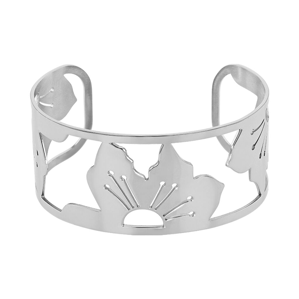 Bracelet Jonc Acier Blanc - Bracelets joncs Femme | Marc Orian