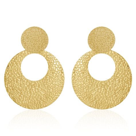 Boucles D'oreilles Pendantes Roslin Acier Doré - Pendantes Femme | Marc Orian