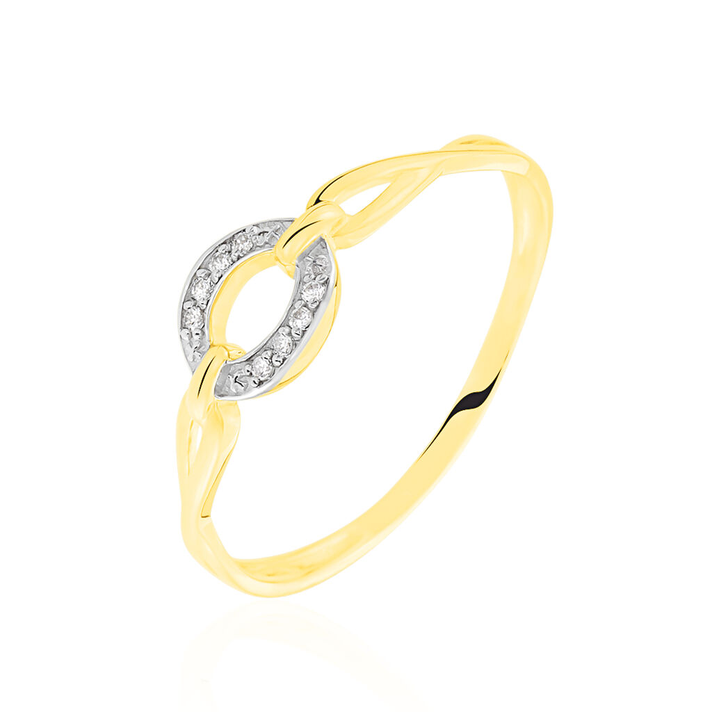 Bague Auregane Or Jaune Diamant - Bagues pierres précieuses Femme | Marc Orian
