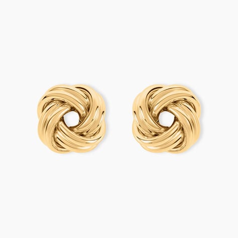 Boucles D'Oreilles Puces Gawain Or Jaune - Puces Femme | Marc Orian