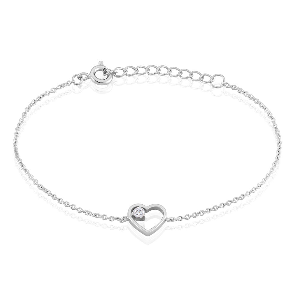 Bracelet Devona Argent Blanc Oxyde De Zirconium - Bracelets chaînes Femme | Marc Orian