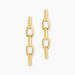 Boucles D'oreilles Pendantes Auray Acier Jaune