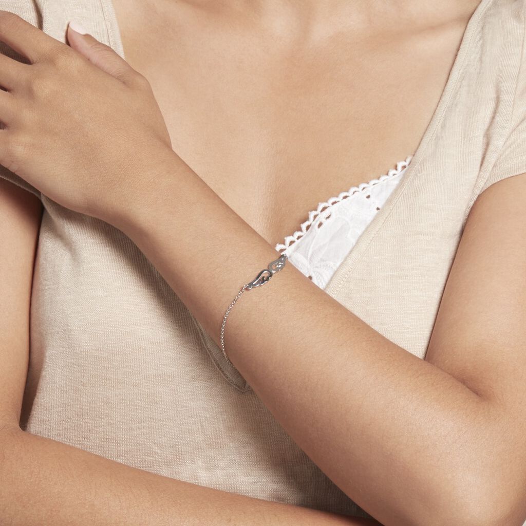 Bracelet Fly Acier Blanc - Bracelets chaînes Femme | Marc Orian