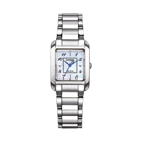 Montre Citizen Ladies Square Nacre Blanche - Montres étanches Femme | Marc Orian