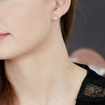 Boucles D'oreilles Puces Kate Or Blanc Diamant - Boucles d'oreilles mariage Femme | Marc Orian