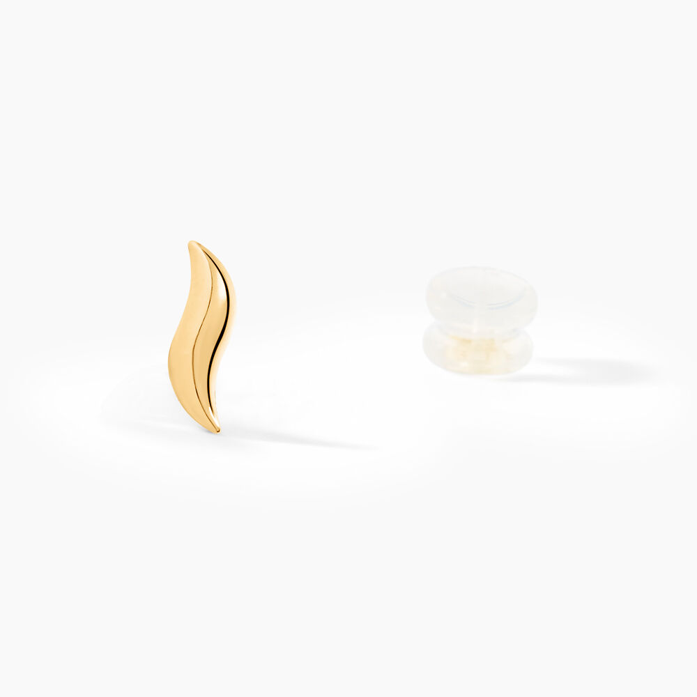 Boucles D'oreilles Puces Merrion Or Jaune - Puces Famille | Marc Orian