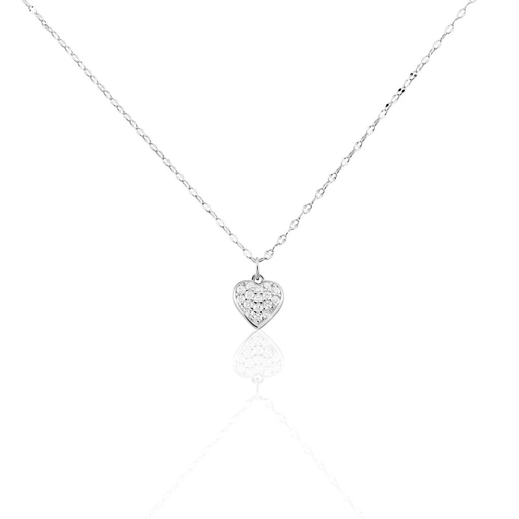 Collier Idan Argent Blanc Oxyde De Zirconium - Colliers avec pierres Femme | Marc Orian