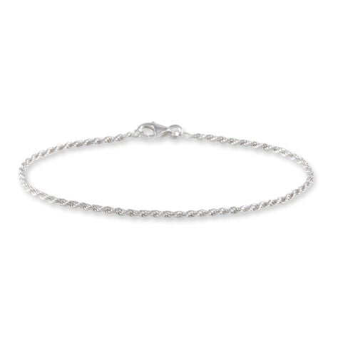 Bracelet Cacilda Maille Corde Argent Blanc - Bracelets fantaisie Femme | Marc Orian