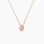 Collier Zihna Plaqu&eacute; Or Jaune Pierre De Synth&egrave;se Oxyde - Colliers avec pierres Femme | Marc Orian