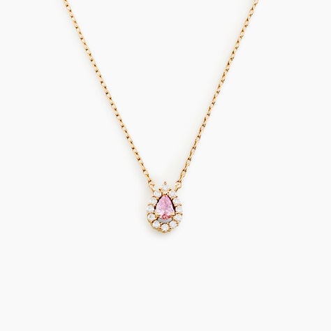 Collier Zihna Plaqu&eacute; Or Jaune Pierre De Synth&egrave;se Oxyde - Colliers avec pierres Femme | Marc Orian