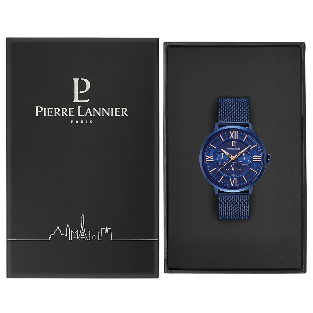 Montre Pierre Lannier Collection Beaucour Bleu - Montres classiques Homme | Marc Orian