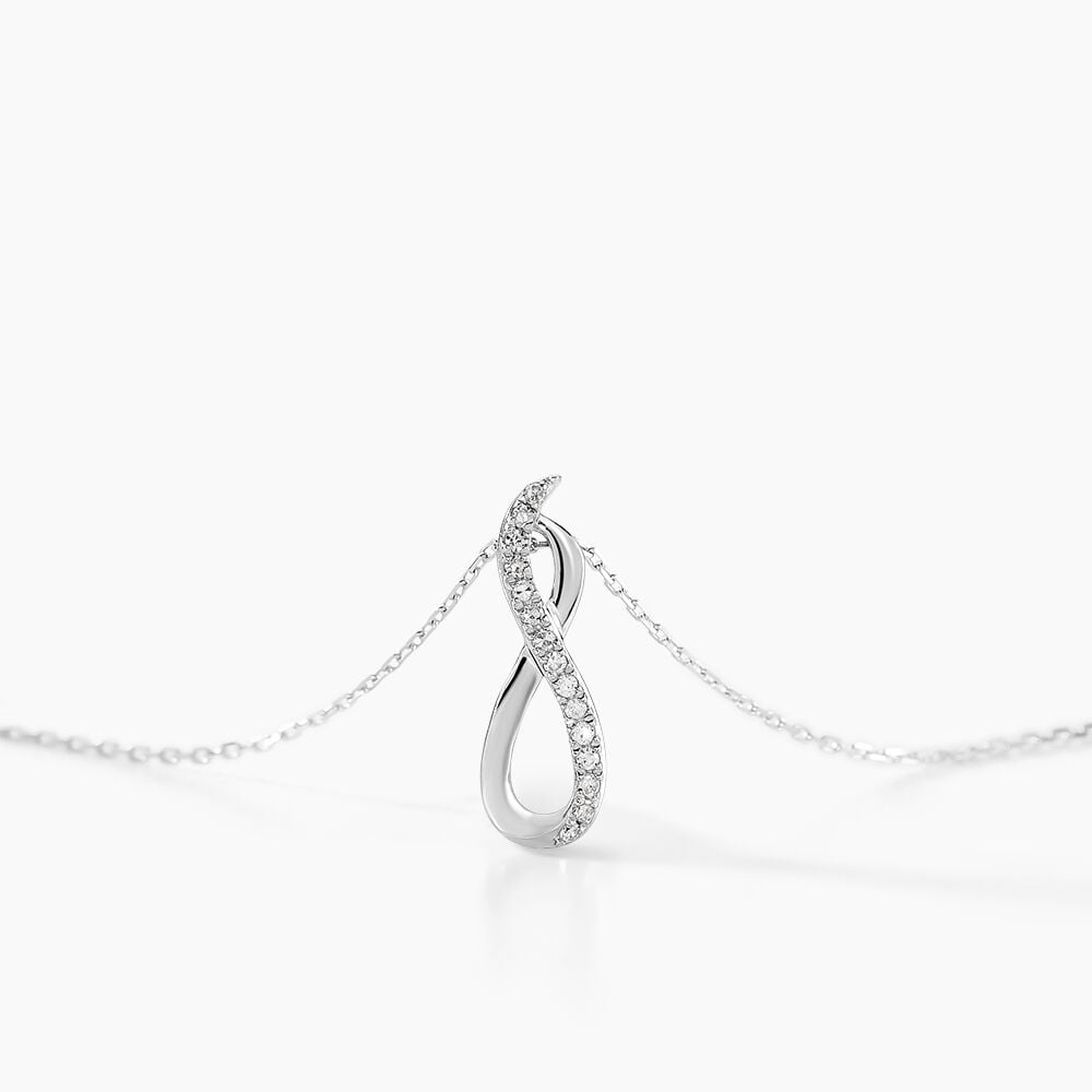 Collier Osanna Or Blanc Diamants - Colliers avec pierres Femme | Marc Orian