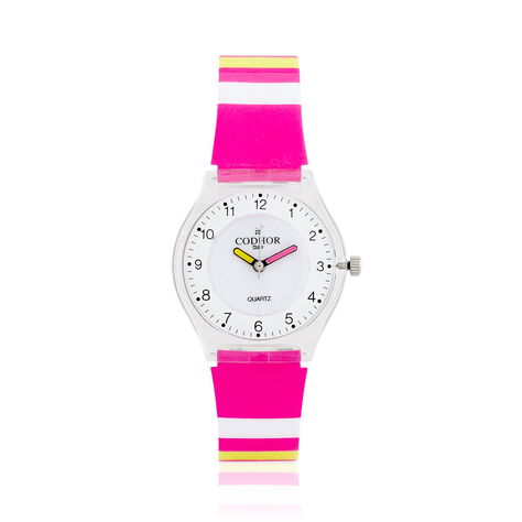 Montre Codhor Kid Rayure Blanc - Montres étanches Enfant | Marc Orian
