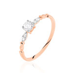 Bague Norhen Or Rose Oxyde De Zirconium - Solitaires Femme | Marc Orian