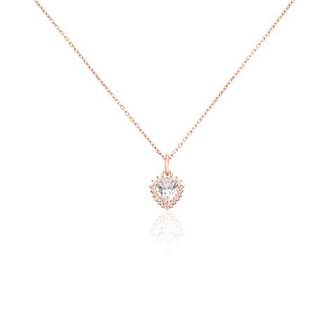 Collier Calvi Argent Rose Oxyde De Zirconium - Colliers avec pierres Femme | Marc Orian