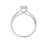 Bague Solitaire Charlene Or Blanc Diamant Synthetique - Parures de mariage Femme | Marc Orian