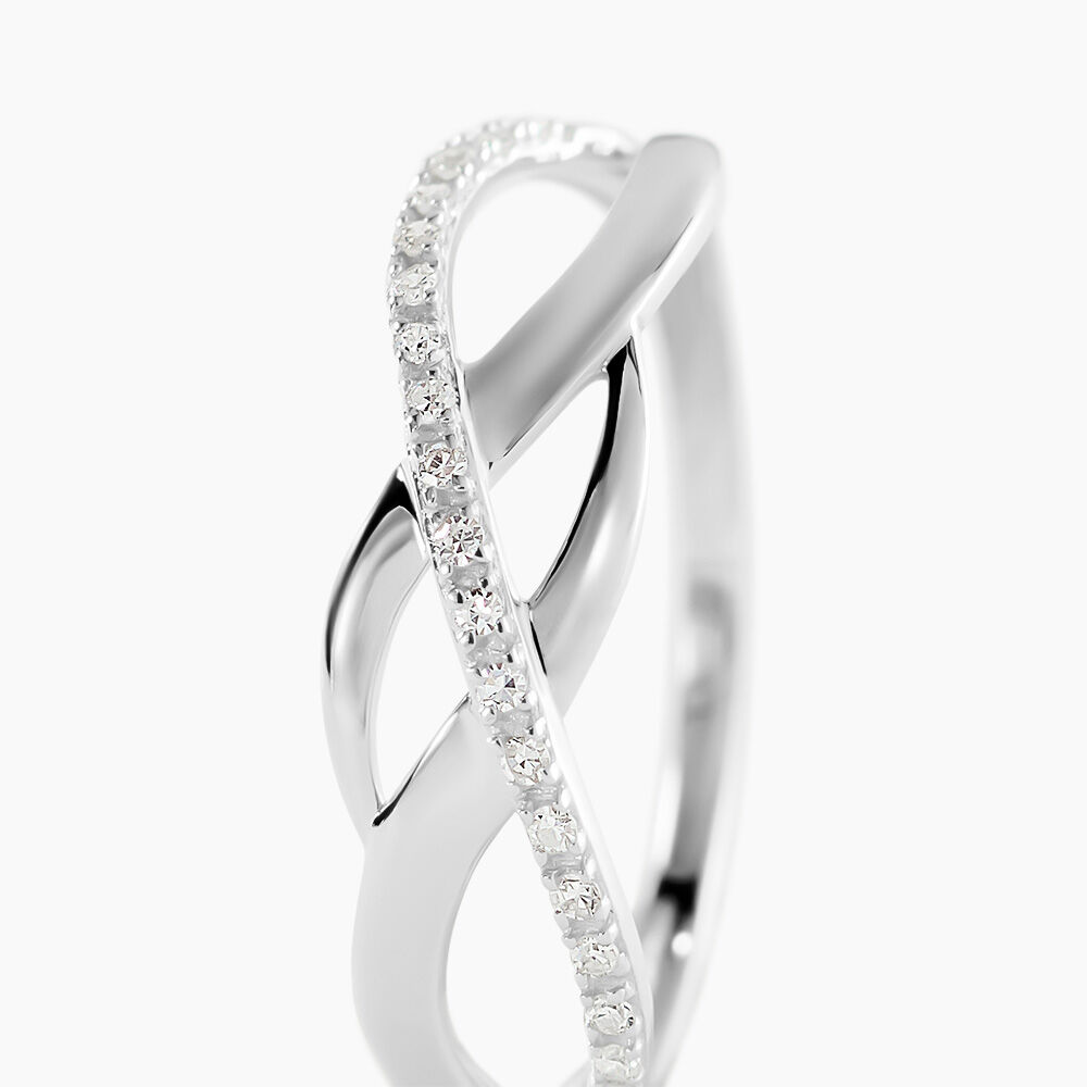 Bague Omnia Or Blanc Diamant - Parures de mariage Femme | Marc Orian