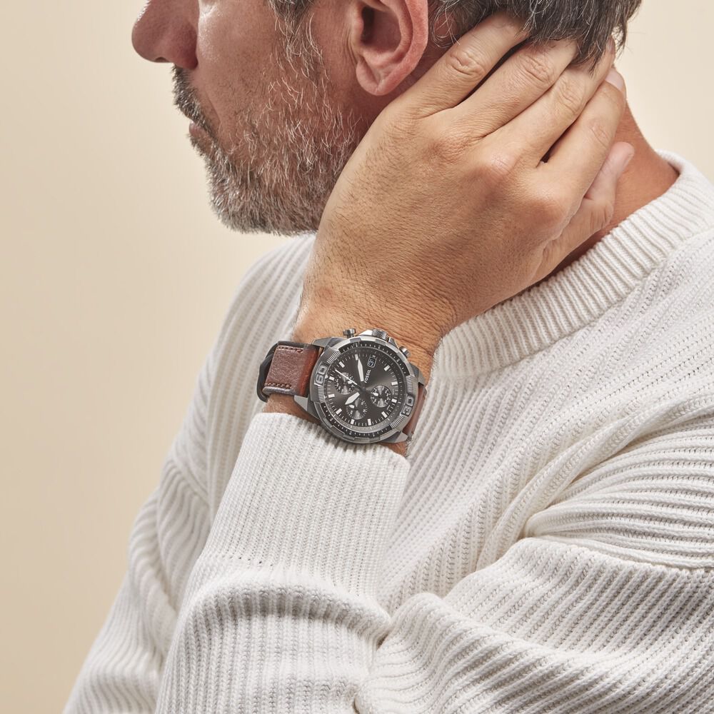 Montre Fossil Bronson 44 Gris - Montres étanches Homme | Marc Orian