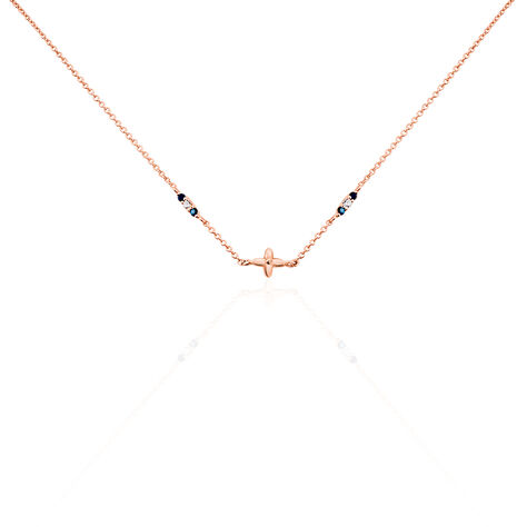 Collier Esia Argent Rose Oxyde De Zirconium - Colliers avec pierres Femme | Marc Orian