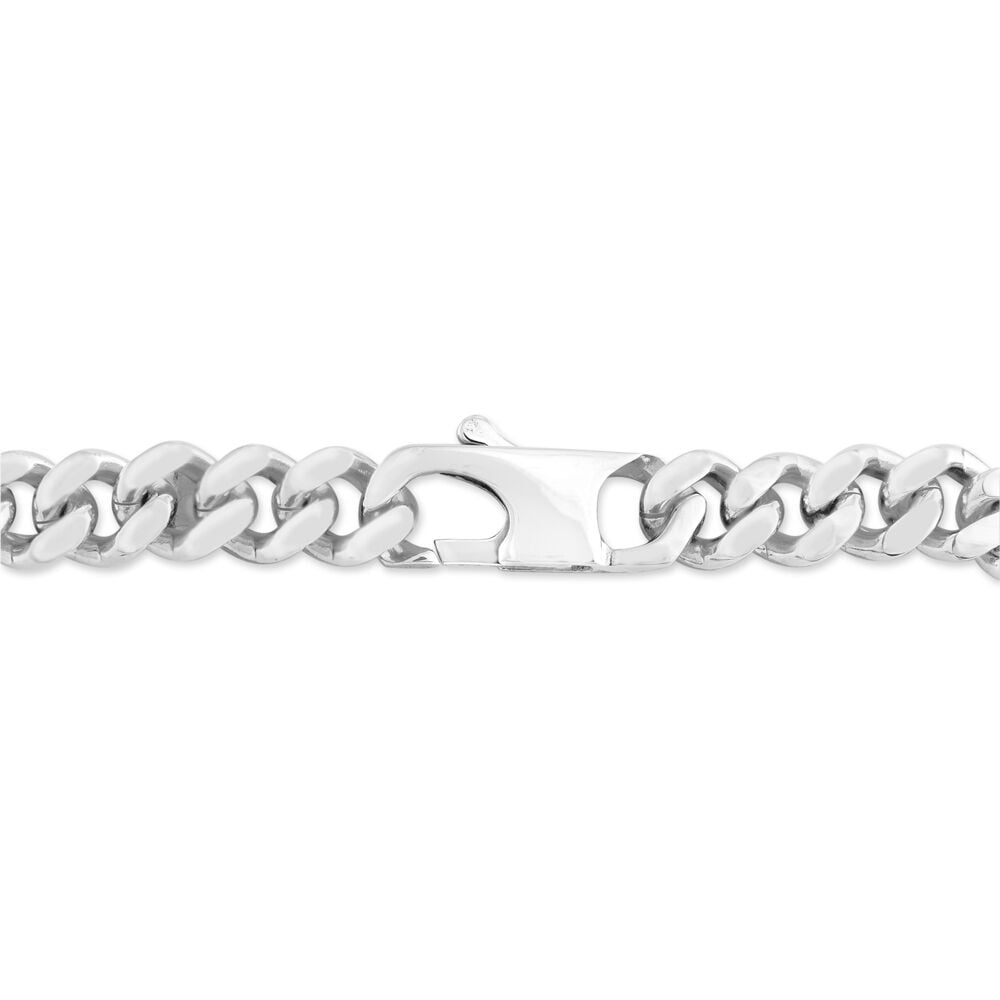 Bracelet Identité Adoline Acier Blanc Diamant - Gourmettes Homme | Marc Orian