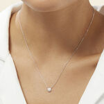 Collier Teani Or Blanc Diamant - Colliers avec pierres Femme | Marc Orian