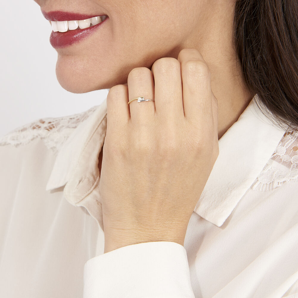 Bague Brooke Or Bicolore Diamant - Parures de mariage Femme | Marc Orian