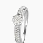 Bague Praya Or Blanc Diamant - Bagues fian&ccedil;ailles Femme | Marc Orian