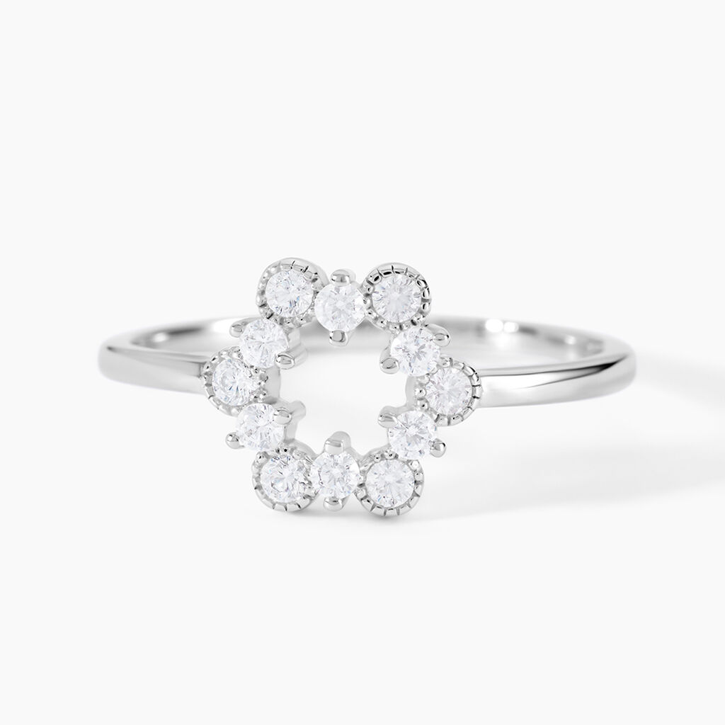Bague Astrea Argent Blanc Oxyde De Zirconium - Bijoux fantaisie Femme | Marc Orian