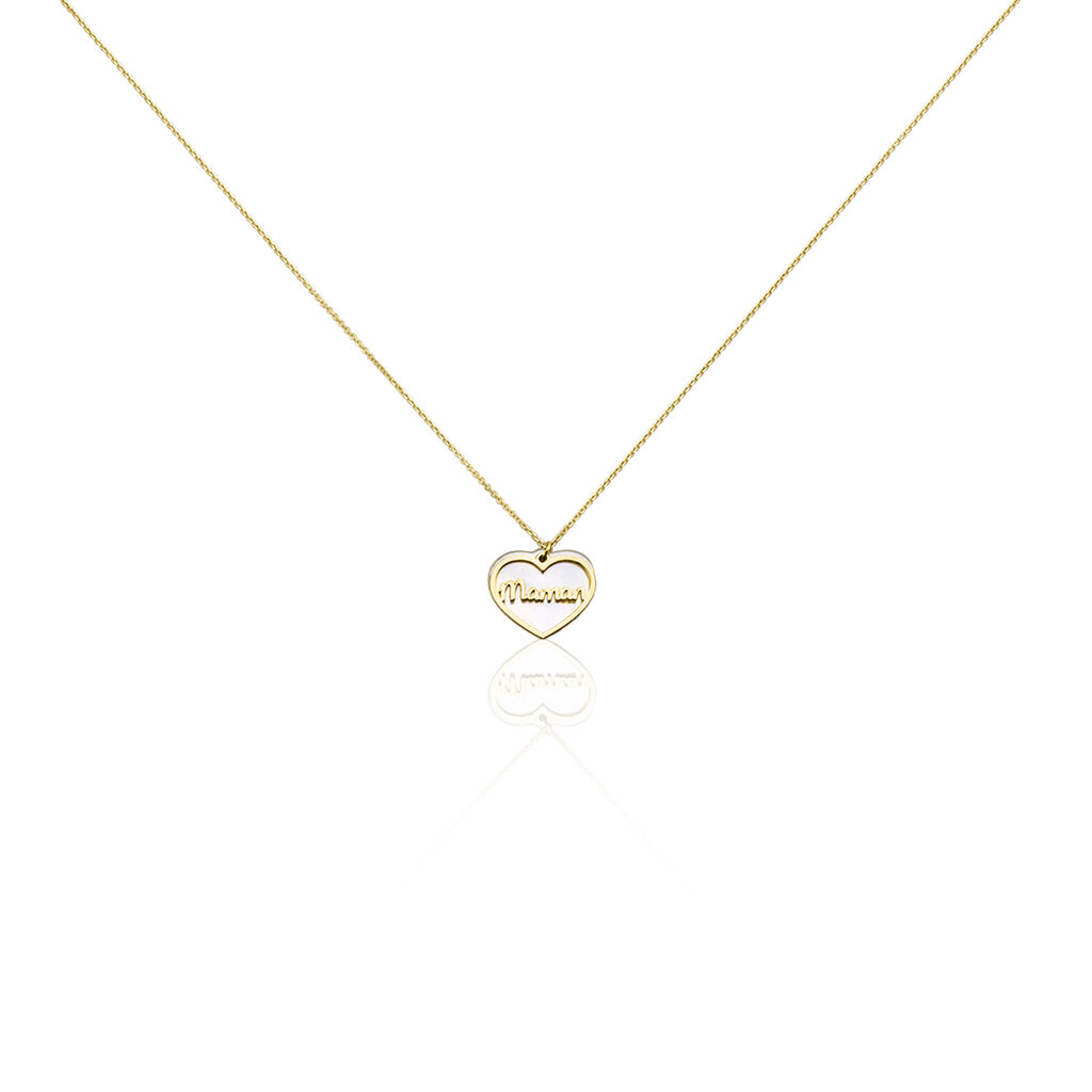 Collier Or Jaune Sylvester Nacre - Colliers avec pierres Femme | Marc Orian
