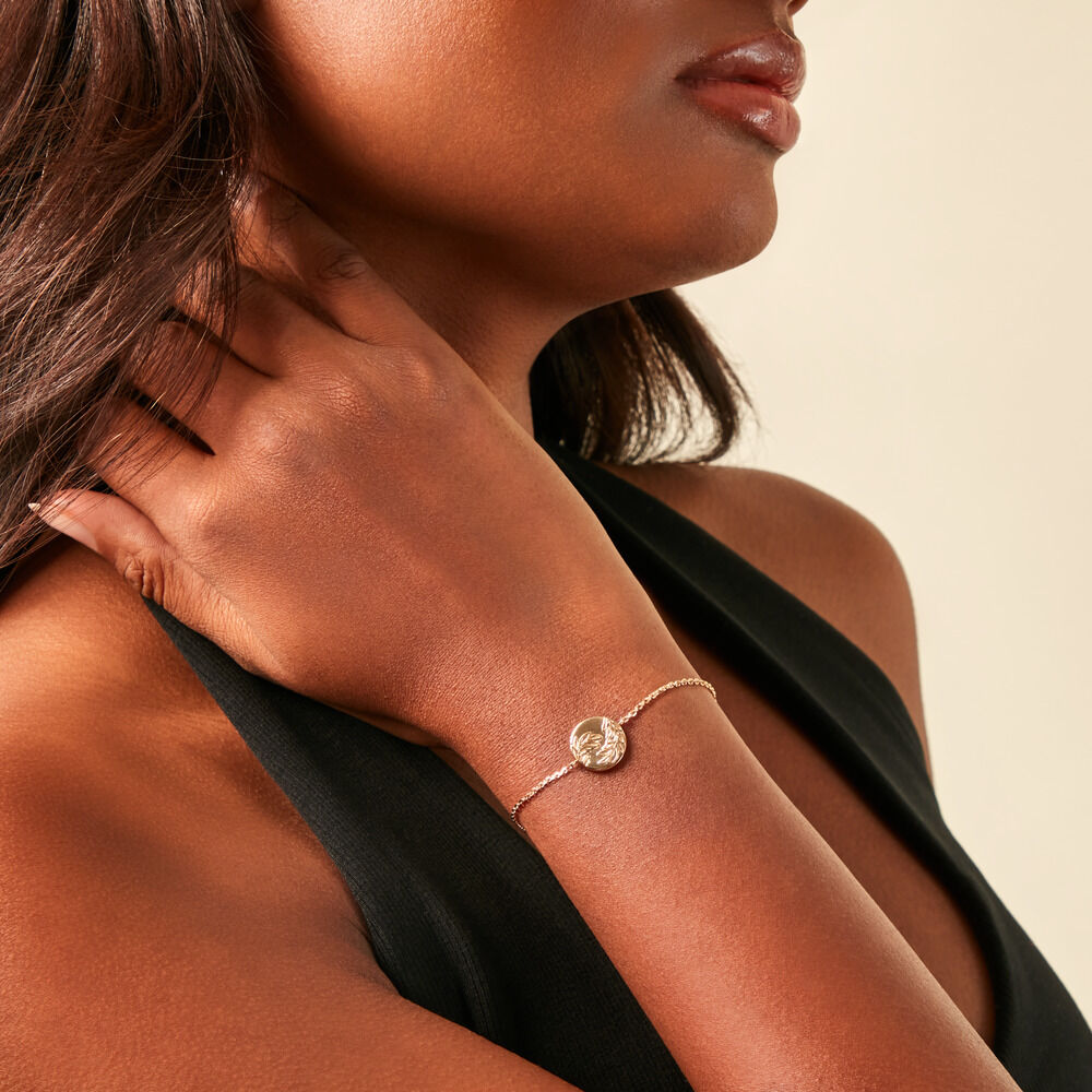 Bracelet Hanaelle Plaque Or Jaune - Bracelets Medailles Femme | Marc Orian