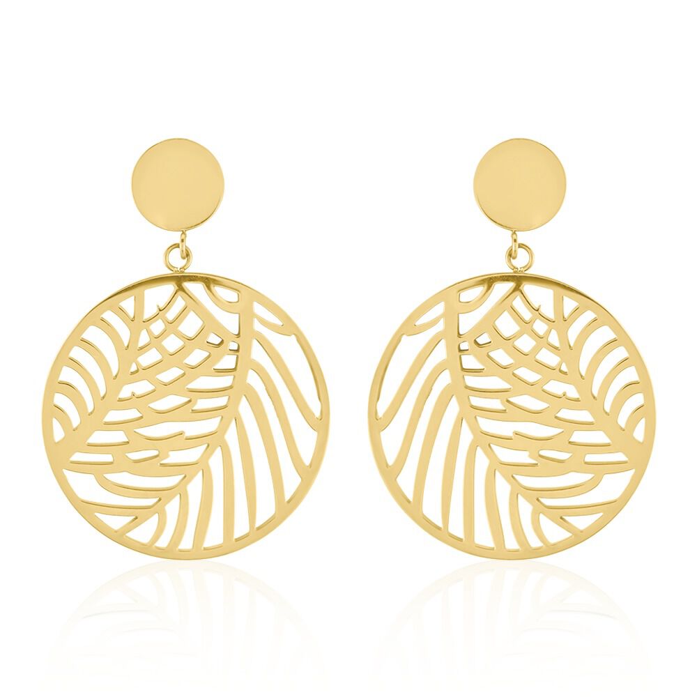 Boucles D'oreilles Pendantes Acier Doré Jami - Pendantes Femme | Marc Orian