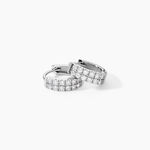 Cr&eacute;oles Argent Blanc Denice Oxydes De Zirconium - Cr&eacute;oles Femme | Marc Orian
