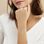 Bracelet Zoubeida Argent Blanc - Bracelets fantaisie Femme | Marc Orian