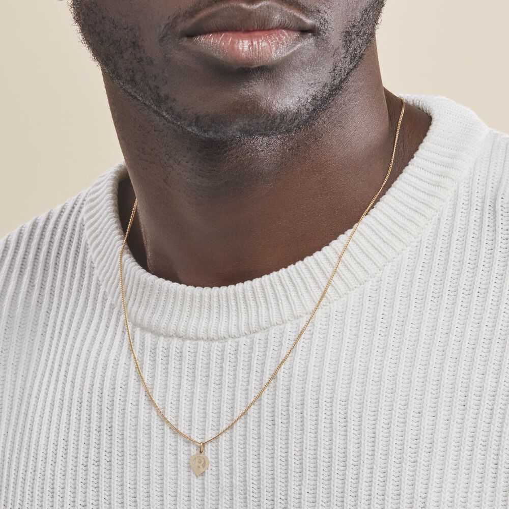 Pendentif Eudocie Coeur Lettre Or Jaune - Pendentifs Famille | Marc Orian