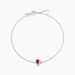 Bracelet Juliettina Or Blanc Rubis Et Diamant - Bracelets chaînes Femme | Marc Orian